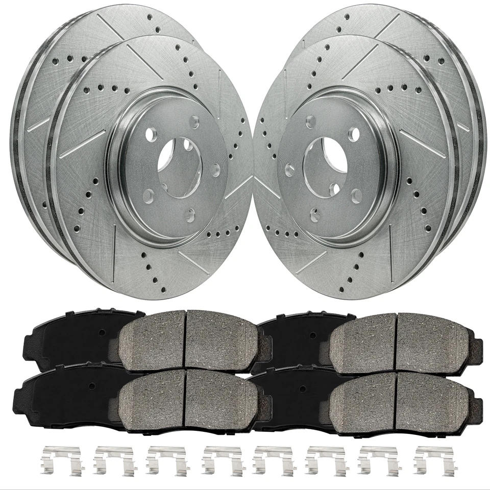 Full Brake Kit Rotors + Ceramic Pads for Cadillac DeVille 1997-1999 - Image 1 of 4