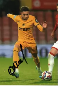 WOLVES: ETHAN SUTHERLAND SIGNED 6x4 ACTION PHOTO+COA - Picture 1 of 1