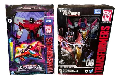 Lot Of 2 Transformers Legacy & Studio Series Starscream 6.5" Figure Brand New - Image 1 of 4