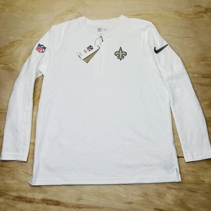 NEW LG New Orleans Saints Nike 2023 Sideline Performance Long Sleeve 1/4-Zip Top - Picture 1 of 14