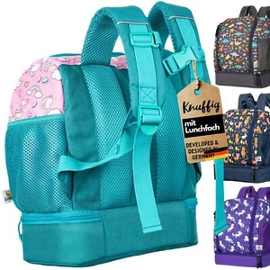 Knuffig - Kinderrucksack-Kindergarten ab 3 Jahren | mit Lunchbox Fach isoliert - Bild 1 von 48