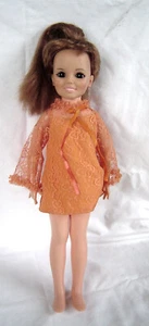 Crissy 17" Doll w Growing Red Hair 1968 Orange Lace Dress and Bloomers - Picture 1 of 16