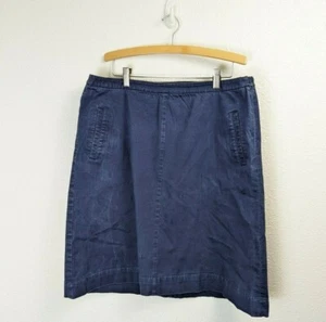 Boden Womens 14L Size Blue A Line Short Skirt Casual Pockets Side Zipper Solid - Picture 1 of 9