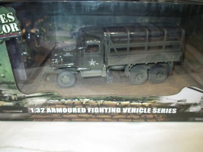 FORCES OF VALOR 1:32 GMC CCKW-353B ARMY CARGO TRUCK US 1ST INFANTRY LST  1944 - Image 1 of 3