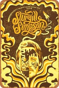 sturgill simpson Graphic most popular Poster Metal Tin Sign - Picture 1 of 3