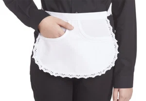 Servierschürze Rundform (25cm) weiß, für Bedienung S62 mit Rundbiesen - Bild 1 von 1