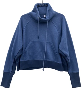 Free People Fp movement Westlake Sweat Pullover Soft Fleece Size S Blue - Picture 1 of 3