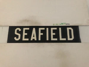 Aberdeen F15 1960’s Vintage Linen Bus Blind 30”- Seafield - Picture 1 of 9