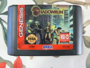 Shadowrun (Sega Genesis, 1994) nur Cart - authentisch - getestet - funktioniert einwandfrei - Bild 1 von 3