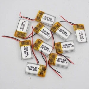 Batería de litio 301220 de 10 piezas de 3,7 V 80 mAh 0,296 Wh para auriculares Bluetooth pluma de grabación - Imagen 1 de 4