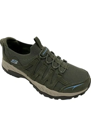 Zapatillas elásticas de gamuza Skechers Grand Peak Trail Bound oliva talla 7 para mujer  Foto 1 de 4