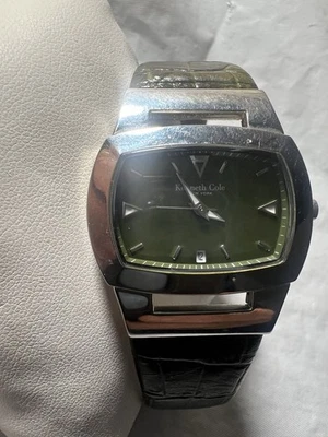 kenneth cole New York, olive green,date, WR30M,S301-04-KC2320, St/Steel, unisex - Image 1 of 4
