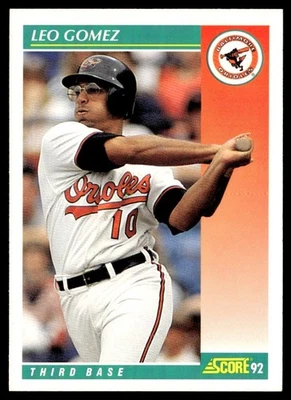 1992 Score Leo Gomez Baltimore Orioles #240 - Image 1 of 2