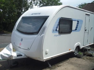 Sprite Alpine 2 caravan, 2 berth 2011 - cash on collection, Bristol - Picture 1 of 24