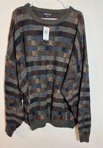 Vintage Serafini Men’s 6XL 6X Geometric Patterned Sweater NWT 70" - Picture 1 of 9