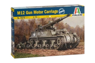 1:72 Italeri M12 Gun Motor Carriage M-12 Gmc Kit IT7076 Modellino - Immagine 1 di 2