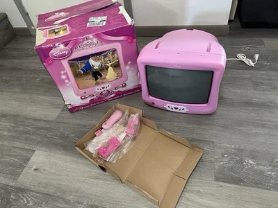 Disney Princess 13” Retro TV - WITH REMOTE - Tested Working P1310ATV  Open box - Image 1 of 4