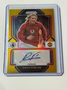2022-23 Panini Prizm Premier League Signatures Auto Gold Diego Forlan 07/10 - Picture 1 of 2