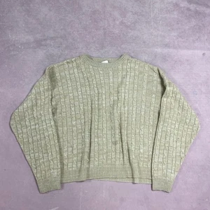 Vintage Knitted Jumper Cable Knit Patterned Grandad Sweater Men's 2XL - Picture 1 of 6