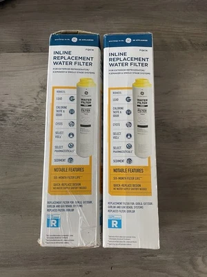 2 PACK GE FQK1K Under Sink Refrigerator Replacement Water Filter Cartridge USA - Image 1 of 4
