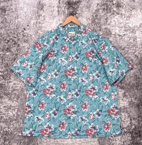 Reyn Spooner Hemd 3XL Herren Aloha Hawaii blau grün tropisch geblümt - Bild 1 von 8