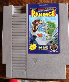 Rampage NES Tested And Working 
