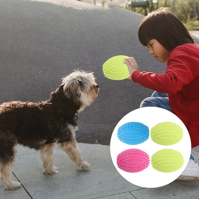  4 Pcs Pet Dog Toys Ball for Small Dogs Interactive Football Chew Balls - Image 1 of 4