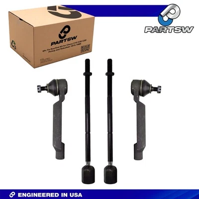 Nuevo kit completo de 4 extremos de varilla de amarre interior exterior para Ford Thunderbird Mercury Cougar Foto 1 de 4