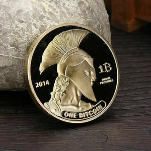Collection Physical Plated Titan Commemorative Coin BTC Bitcoin Collectible Hot - Picture 1 of 7