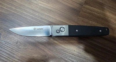 Navaja de Bolsillo Plegable Ganzo G7211 Mango G10 Hoja de Acero Inoxidable 440C Foto 1 de 4