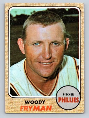 1968 Topps #112 Woody Fryman Philadelphia Phillies - Image 1 of 2