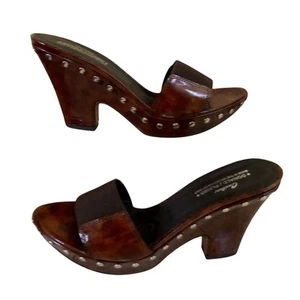 Donald Pliner Couture Patent Leather Platform Shoe Metal Stud Accents $260 NIB - Picture 1 of 9