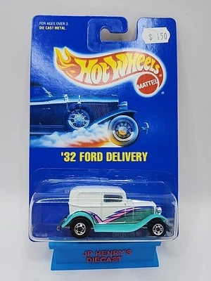 HOT WHEELS 1991 BLUE CARD SERIES 32 FORD SEDAN DELIVERY #135 - Image 1 of 2