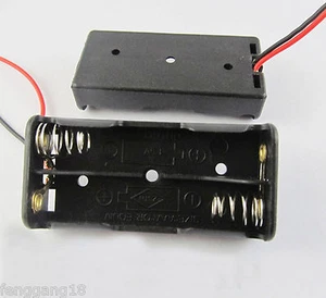 5pcs New 2x AAA 3A 2XAAA Battery Holder Box Case 3V With Lead Wire Black - Picture 1 of 3