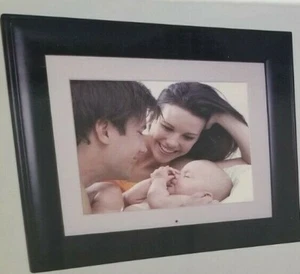 Pandigital 8" LCD Digital Photo Frame - Interchangeable Wood / Acrylic Frame NIB - Picture 1 of 10