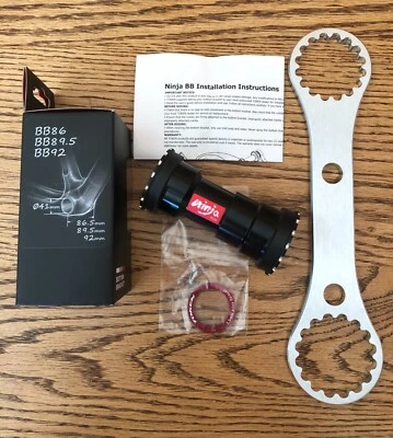 NIB Token Ninja BB841T-41C3 Bottom Bracket BB86 BB89.5 BB92 & Installation Tool - Image 1 of 2