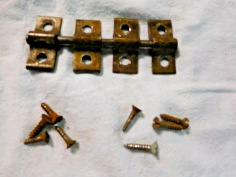 Salvage ~ Antique ~  Mirror Swivels   1 7/8'' Wide               #1685 Cover