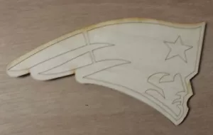New England Patriots unfinished wood cutout - Picture 1 of 1