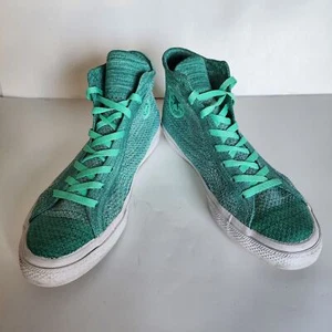 Converse All Star Chuck Taylor glow green high top fly knit sneakers men size 11 - Picture 1 of 9