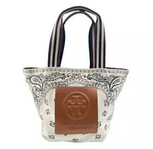 Tory Burch reversible canvas tote bag in Gracie print, authenticated authentic - Picture 1 of 13