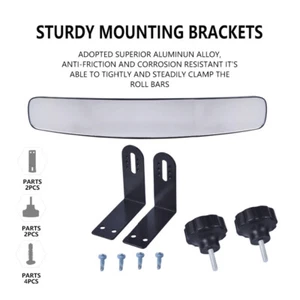 Golf Cart Rear View Mirror, 180 Degree Rear View Mirror 16.5" Extra WideY&NS - Picture 1 of 5