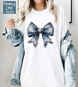 Blue Jean Coquette Bow~ Camisetas, sudaderas - Imagen 1 de 16