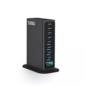 520W Desktop GaN Charger 8 Port USB Type C PD Charging Station Fast Charger - Picture 1 of 7