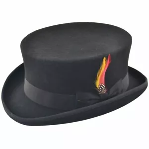 Low/Mid Crown Top Hat - Wool Felt Formal Top Hat - Deadman Dressage Top Hat - Picture 1 of 4