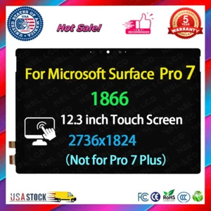 New 12.3" for Microsoft Surface Pro 7 1866 LCD Display Touch Screen Assembly - Picture 1 of 7