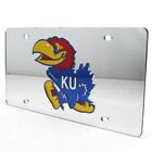 Kansas Jayhawks Inlaid Acrylic License Plate  Cut  Man Cave Ours Thick MIDWEST