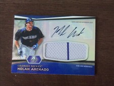 2012 BOWMAN PLATINUM NOLAN ARENADO AUTO JUMBO RELIC CARD # AJR-NA NM-MT