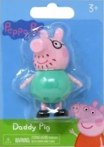 Minifigura Peppa Pig Daddy Pig 2 1/2 pulgadas de alto - Imagen 1 de 5