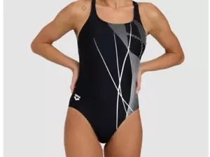 Arena Womens Blue Spikes Swim Pro Back Swimsuit SIZE 36 - Picture 1 of 7