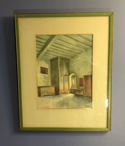 Carl Weigle (1849-1932) Reifenstein Castle Sterzing Italy Framed Colored Print - Picture 1 of 10